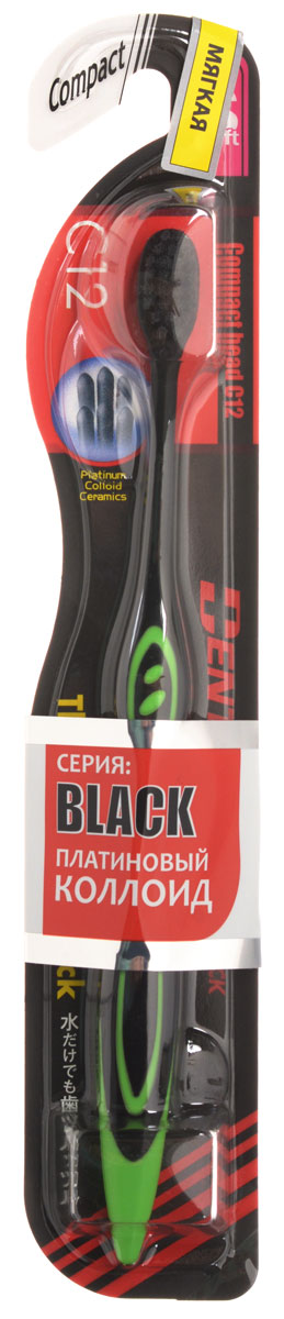 Dentalpro Зубная щетка Black Compact Head мягкая зеленая207643_зеленый Dentalpro Зубная щетка Black Compact Head мягкая зеленая207643_зеленыйPCC (платиновая коллоидная керамика) в составе щетинок позволяет эффективно ухаживать за полостью рта даже без использования зубной пасты. - Очистка с технологией PCC на 15% результативнее; - Компактная головка щетки позволяет комфортно очищать поверхность зубов в труднодоступных местах. Состав: полипропилен, EPMD.