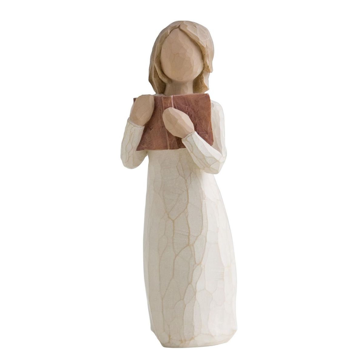 Фигурка Willow Tree Любовь к учебе, 7 см26165 Фигурка Willow Tree Любовь к учебе, 7 см26165Эти прекрасные статуэтки созданы канадским скульптором Сьюзан Лорди. Каждая фигурка – это настоящее произведение искусства, образная скульптура в миниатюре, изображающая эмоции и чувства, которые помогают нам чувствовать себя ближе к другим, верить в мечту, выражать любовь. Каждая фигурка помещена в красивую упаковку. Купить такой оригинальный подарок, значит не только украсить интерьер помещения или жилой комнаты, но выразить свое глубокое отношение к любимому человеку. Этот прекрасный сувенир будет лучшим подарком на день ангела, именины, день рождения, юбилей. Материал: Искусственный камень (49% карбонат кальция мелкозернистой разновидности, 51% искусственный камень)