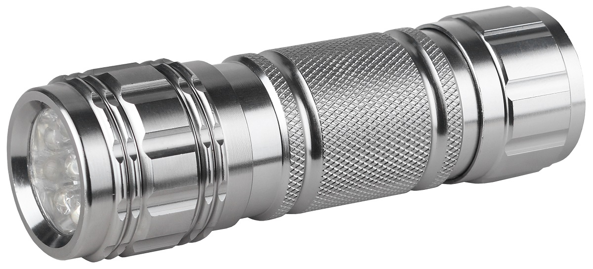 Фонарь ручной Эра, цвет: металлKOC-M3712-C-LED Фонарь ручной Эра, цвет: металлKOC-M3712-C-LEDСветодиодный алюминиевый фонарьЭра имеет следующие характеристики: 9 белых светодиодовРемешок для запястья 3 x AAA (в комплект не входят) 34 лм.