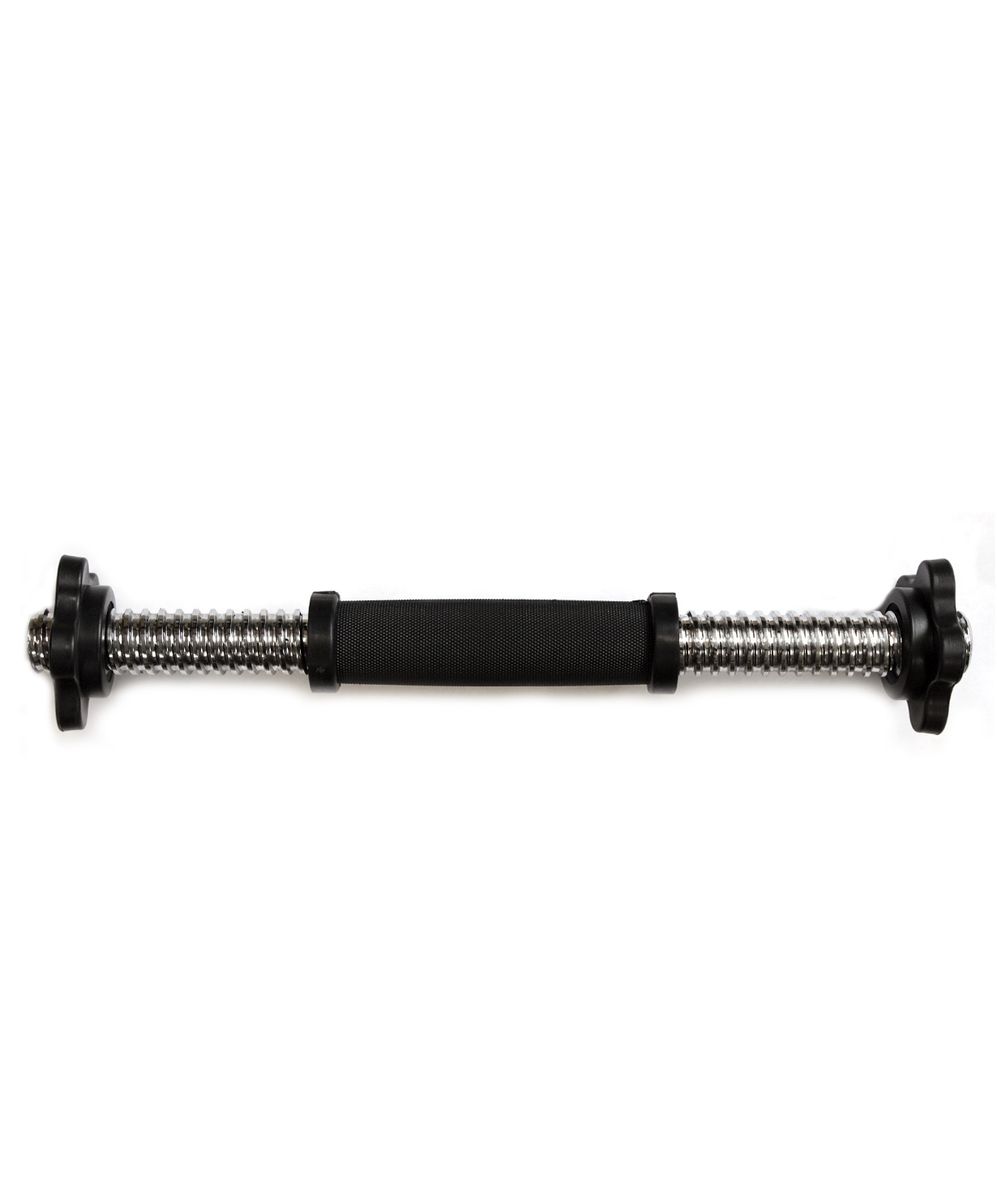 Гриф гантельный Starfit, 40 смGESS-132 Гриф гантельный Starfit, 40 смGESS-132Гриф Star Fit применяется для сборки гантелей. Изделие оснащено пластиковой вставкой, обеспечивающей надежный и удобный хват. Фигурные края пластикового замка-гайки удобны для захвата пальцами во время накручивания/скручивания.Гриф для гантелей является главной составной частью конструкции, позволяющей использовать любой набор дисков разного веса (не превышающих в сумме максимально допустимой нагрузки) для каждого определенного вида тренировок.Длина грифа: 40 см.Диаметр грифа: 25 мм.