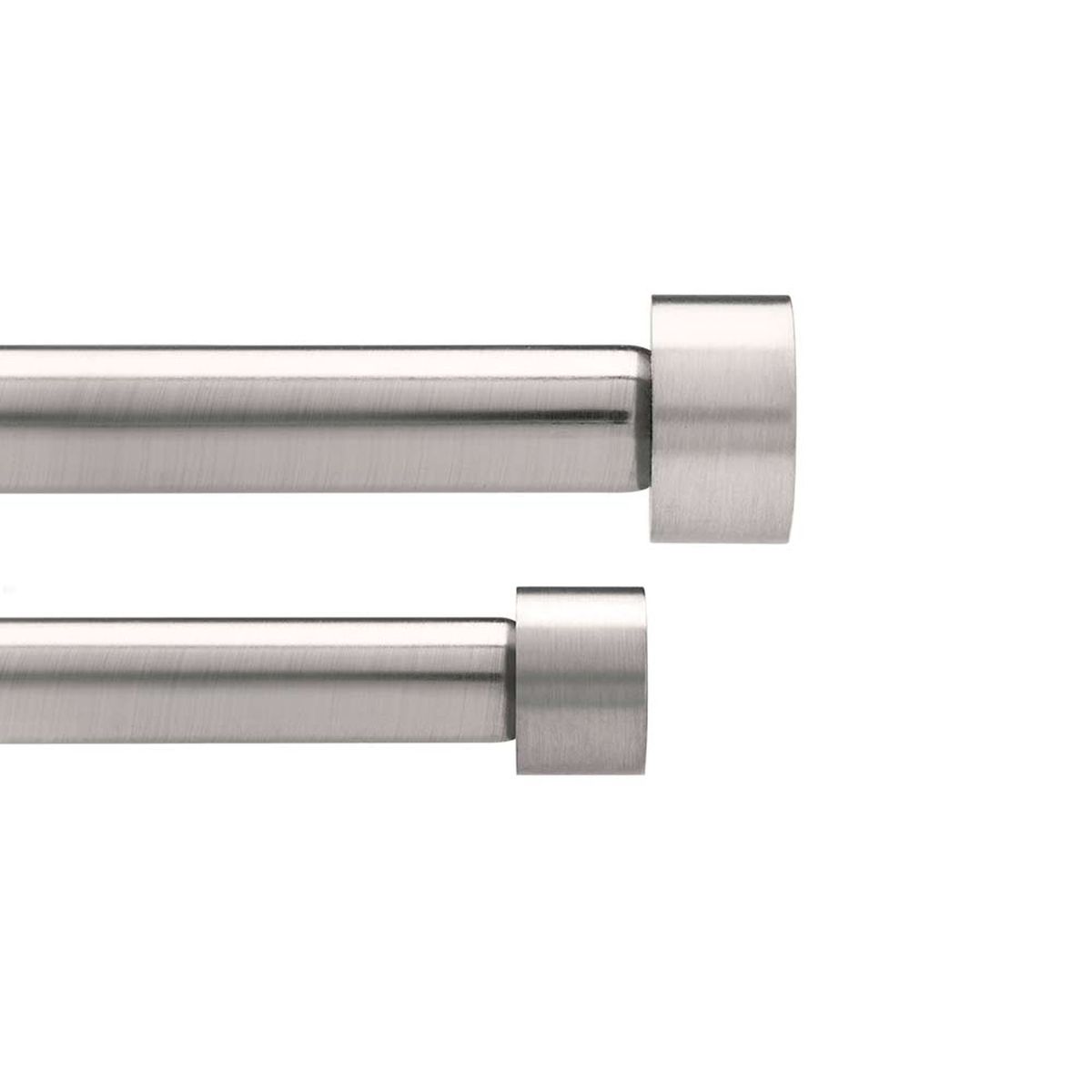 Карниз двухрядный Umbra Cappa, длина 91-183 см245963-410 Карниз двухрядный Umbra Cappa, длина 91-183 см245963-410Двухрядный карниз Umbra Cappa выполнен из нержавеющей стали. Имеет телескопическую конструкцию, которая позволяет регулировать его длину, и металлические украшения в виде насадок по краям. Такой карниз будет органично смотреться в любом интерьере. Диаметр переднего карниза: 19 мм. Диаметр заднего карниза: 16 мм. Крепления идут в комплекте.