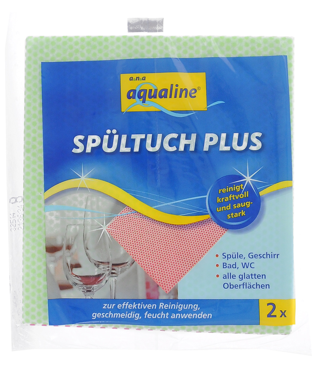 Салфетка Aqualine Plus для посуды и домашнего хозяйства, цвет: салатовый, малиновый, 35 х 38 см, 2 шт2058_салатовый, малиновый Салфетка Aqualine Plus для посуды и домашнего хозяйства, цвет: салатовый, малиновый, 35 х 38 см, 2 шт2058_салатовый, малиновыйМягкая салфетка Aqualine Plus обладает высокими чистящими свойствами за счет специальных точек, которые находятся на поверхности ткани. Она прекрасно подходит как для мытья посуды, так и для уборки поверхностей на кухне и в ванной комнате. Благодаря рифленой структуре салфетка удаляет даже самые сильные загрязнения, хорошо впитывая жидкость, не оставляя ворсинок. Состав: 82% вискоза, 18% полипропилен.