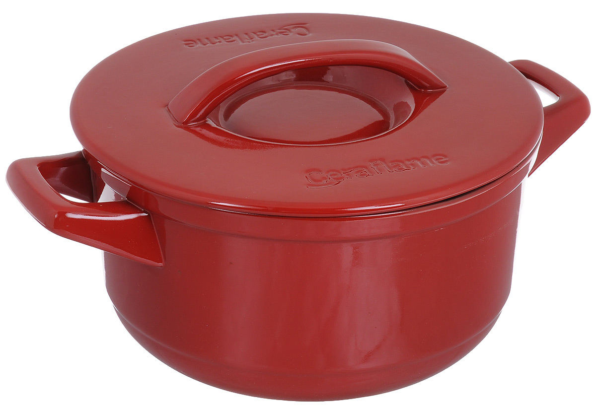 Кастрюля керамическая Ceraflame Duo с крышкой, 4,3 л. C14231686C14231686 Кастрюля керамическая Ceraflame Duo с крышкой, 4,3 л. C14231686C14231686Кастрюля Ceraflame Duo изготовлена из высококачественной жаропрочной керамики с внешней поверхностью красного и внутренней поверхностью черного цвета. Изделие покрыто уникальной гладкой эмалью, устойчивой к трещинам и царапинам. Непористая поверхность исключает образование бактерий, великолепно моется и будет оставаться новой и блестящей даже после использования абразивных губок и чистящих средств. Кастрюля идеально подходит для тушения и томления, приготовления рагу, плова, жаркое и других блюд. Особенности: - 100% устойчива к резким перепадам температур. Раскаленную посуду можно поставить на мраморную столешницу или любую другую холодную поверхность или окунуть в холодную воду. Посуда Ceraflame устойчива к термическому шоку. - Подходит для использования в микроволновой печи. Идеальна для размораживания продуктов, для приготовления блюд или их разогревания. Блюда, приготовленные в такой посуде, сохраняют свой аромат и полезные свойства. - Устойчива к...