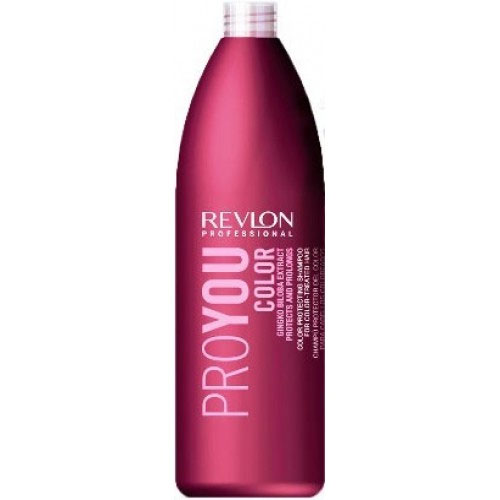 Revlon Professional Pro You Шампунь для сохранения цвета окрашенных волос Color Shampoo 1000 мл7203143000 Revlon Professional Pro You Шампунь для сохранения цвета окрашенных волос Color Shampoo 1000 мл7203143000Шампунь Revlon Pro You Color предназначен для сохранения цвета окрашенных, мелированных и обесцвеченных волос. Ваши волосы не потускнеют, по-прежнему демонстрируя окружающим насыщенный цвет и богатство всех его оттенков. В состав шампуня входят UVA/UVB фильтры, защищающие красящий пигмент от воздействия солнечных лучей и экстракт Ginko Biloba стимулирующий обменные реакции и процессы кожного покрова головы. Восстанавливающие компоненты шампуня очищают чешуйчатую структуру волос и сохраняют их цвет на протяжении долгого времени.