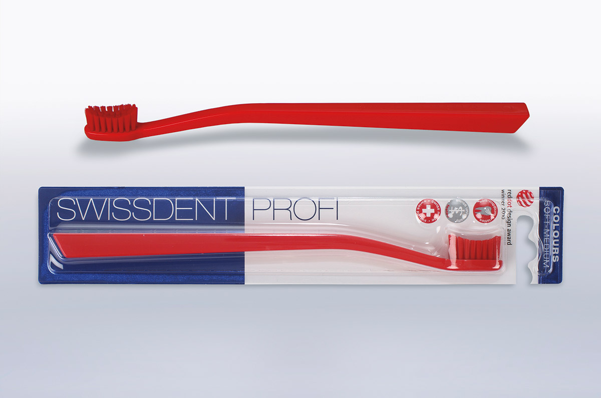 Swissdent Profi Зубная щетка, средняя жесткость, красная00-00000250 Swissdent Profi Зубная щетка, средняя жесткость, красная00-00000250Зубная щетка Swissdent Profi Colours: - Зубная щетка идеальной формы для ежедневного использования - Уровень жесткости щетинок: Soft - Самая маленькая головка среди зубных щеток для взрослых - Идеальная форма щетинок для тщательной и бережной очистки каждого зуба - Очищает труднодоступные участки зуба, не травмируя десны - Эргономичная ручка - Запатентована и произведена в Швейцарии - Цвет: ручка - красная, щетинки - красные