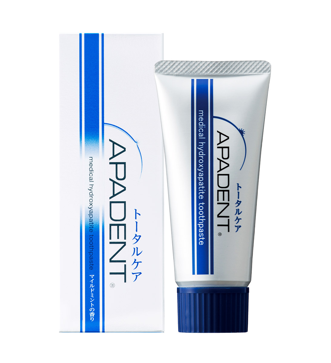 Apadent Реминерализующая зубная паста, 60 г00-00000318 Apadent Реминерализующая зубная паста, 60 г00-00000318Первая в мире зубная паста APADENT с наночастицами медицинского гидроксиапатита (nano-mHAP) - эффективное профилактическое средство, восстанавливает минеральный баланс зубных тканей и зубной эмали, предотвращает и борется с кариесом, обеспечивает эффективную гигиену и защиту полости рта. - премиальная противокариесная зубная паста с наночастицами, произведена в Японии - основное действующее вещество - nano-mHAP - восстанавливает зубную эмаль - эффективно удаляет зубной налет - одобрена Минздравом Японии как противокариесное средство - предотвращает кариес на 46% APADENT - зубная паста для всей семьи, рекомендована взрослым и детям, а также мамам и людям, носящим брекеты.