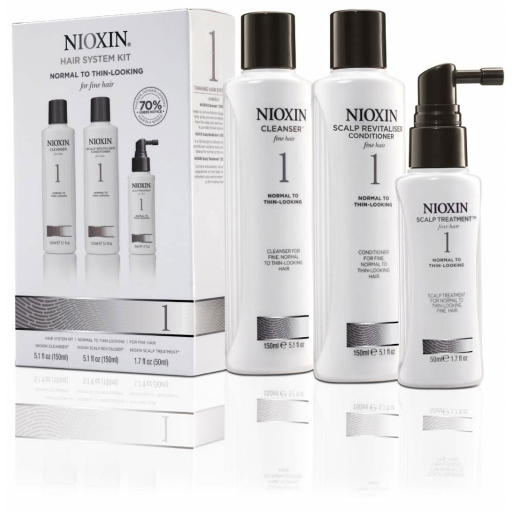 Nioxin System Набор (Система 1) 1 Kit 150 мл+150 мл+50 мл81274196 Nioxin System Набор (Система 1) 1 Kit 150 мл+150 мл+50 мл81274196В набор Nioxin System 1 Kit входят: Шампунь Очищение 150 мл - придающий объём очиститель Кондиционер Увлажнение 150 мл - придающий объём кондиционер Маска Питание 50 мл - придающая объём и питающая волосы маска