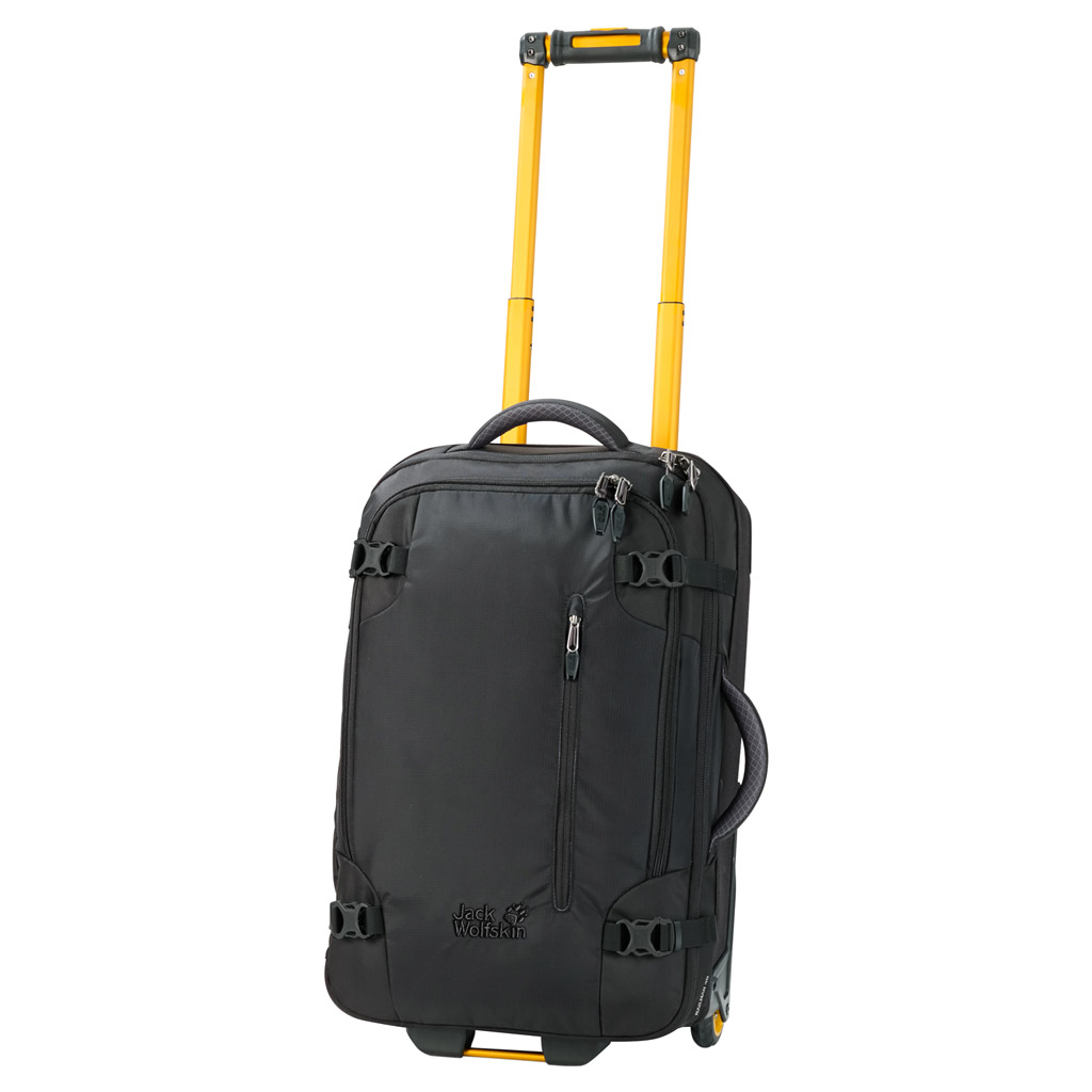 Чемодан Jack Wolfskin Railman 40, цвет: черный. 2003333-60002003333-6000 Чемодан Jack Wolfskin Railman 40, цвет: черный. 2003333-60002003333-6000Чемодан Jack Wolfskin Railman 40. Чемодан на колесиках с множеством отделений подходит для долгой поездки. Доступ к основному отделению возможен сверху и сбоку. Открывая его как обычный чемодан, можно быстро осмотреть все уложенные вещи. Во внутреннем пространстве чемодана используется каждый уголок, так как даже ручка и колесики размещены очень компактно. Материал чемодана, покрытый термополиуретаном, является водоотталкивающим и особо прочным. Необычные цветовые решения придают этому чемодану на колесиках неповторимую индивидуальность.