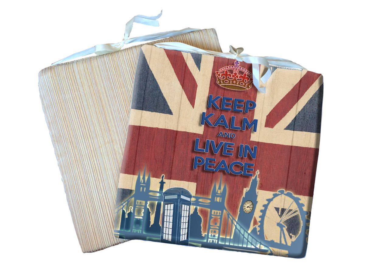 Подушка на стул GiftnHome Union Jack, 40 х 40 смSEAT-40 Union Jack Подушка на стул GiftnHome Union Jack, 40 х 40 смSEAT-40 Union JackПодушка на стул Union Jack, имеются 2 завязки для крепления на табурете или стуле