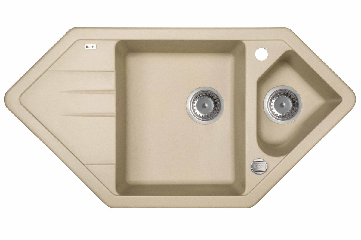 Мойка Iddis Vane G, granucryl, сафари, угловая, 1 1/2 чаши, 96 х 50 см. V29S965i87V29S965i87 Мойка Iddis Vane G, granucryl, сафари, угловая, 1 1/2 чаши, 96 х 50 см. V29S965i87V29S965i87Мойки для кухни IDDIS производятся из особого материала Granucryl: 80% натуральной гранитной крошки производства Германии 20% акриловой смолы Благодаря этому он имеет высокую устойчивость к физическим и механическим воздействиям, стойкость к воздействию средств бытовой химии и перепадам температур во время эксплуатации – свойства, необходимые для комфортного и надежного использования мойки на современной кухне. Термостойкость. Granucryl выдерживает температуру до 280?С, что позволяет хозяйкам ставить на мойку даже раскаленную посуду во время приготовления пищи. Стойкость цвета. Однородность материала Granucryl и высокотемпературная пигментация гранитной крошки обеспечивает первозданную яркость цвета мойки в течение всего периода эксплуатации. Пигментация происходит во вращающихся печах при температуре до 600 градусов. Каждая частица гранита химически связывается с пигментом, получая свой неповторимый цвет. При этом цвет никогда не выцветает и не может...