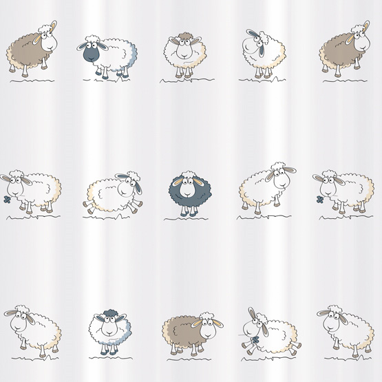 Штора для ванной комнаты Tatkraft Funny Sheep, 180 х 180 см. 1485514855 Штора для ванной комнаты Tatkraft Funny Sheep, 180 х 180 см. 1485514855Штора для ванной Tatkraft Funny Sheep изготовлена из PEVA - водонепроницаемого, мягкого на ощупь и прочного материала. Не содержит ПВХ. Специальная водоотталкивающая пропитка позволяет каплям не задерживаться на поверхности, а быстро стекать вниз. Антигрибковое покрытие предотвращает появление плесени и продлевает срок службы. Штора быстро сохнет, легко моется и обладает повышенной износостойкостью. В комплекте 12 овальных пластиковых колец. Два магнита-утяжелителя по углам обеспечивают лучшую фиксацию. Штора для ванной Tatkraft порадует вас своим ярким дизайном и добавит уюта в ванную комнату.