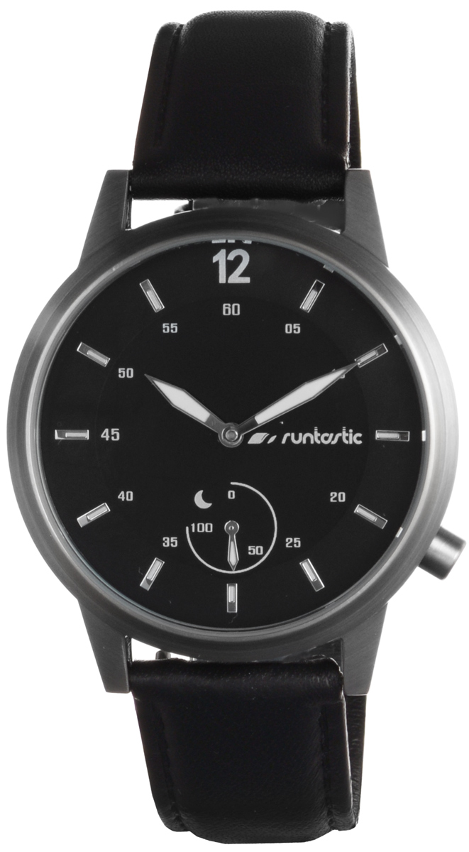 Часы наручные Runtastic Moment Classic, спортивные, цвет: черный, стальной. RUNMOCL1ALC-MB10-3BALRU1-1 Часы наручные Runtastic Moment Classic, спортивные, цвет: черный, стальной. RUNMOCL1ALC-MB10-3BALRU1-1Спортивные часы Runtastic Moment Classic выполнены из нержавеющей стали, натуральной кожи и минерального стекла. Модель Moment Classic представляет собой стильные наручные часы с круглым аналоговым циферблатом.Многофункциональные спортивные часы оснащены функцией Bluetooth Smart, которая позволит синхронизировать часы с самртфоном. Корпус часов имеет степень водонепроницаемости 100м и дополнен устойчивым к царапинам минеральным стеклом, стрелки и отметки на циферблате дополнены светящимся составом. Ремешок часов выполнен из натуральной кожи, а также оснащен практичной пряжкой, которая позволит с легкостью снимать и надевать изделие.Комплект поставки включает: часы, элемент питания, инструмент для замены элемента питания, 4 дополнительных винта.Изделие поставляется в фирменной упаковке.Гаджет идеально подходит для активного образа жизни. Высокое качество, классический дизайн и инновационные технологии позволяют достигать поставленных целей, контролировать ежедневный прогресс. Совместимость с iPhone 4s и более новыми моделями, со смартфонами на базе Android (v4.3 и новее) поддерживающими Bluetooth 4.0 Smart; смартфонами и планшетами на базе Windows Phone (v8.1 и новее), поддерживающими Bluetooth 4.0 Smart.
