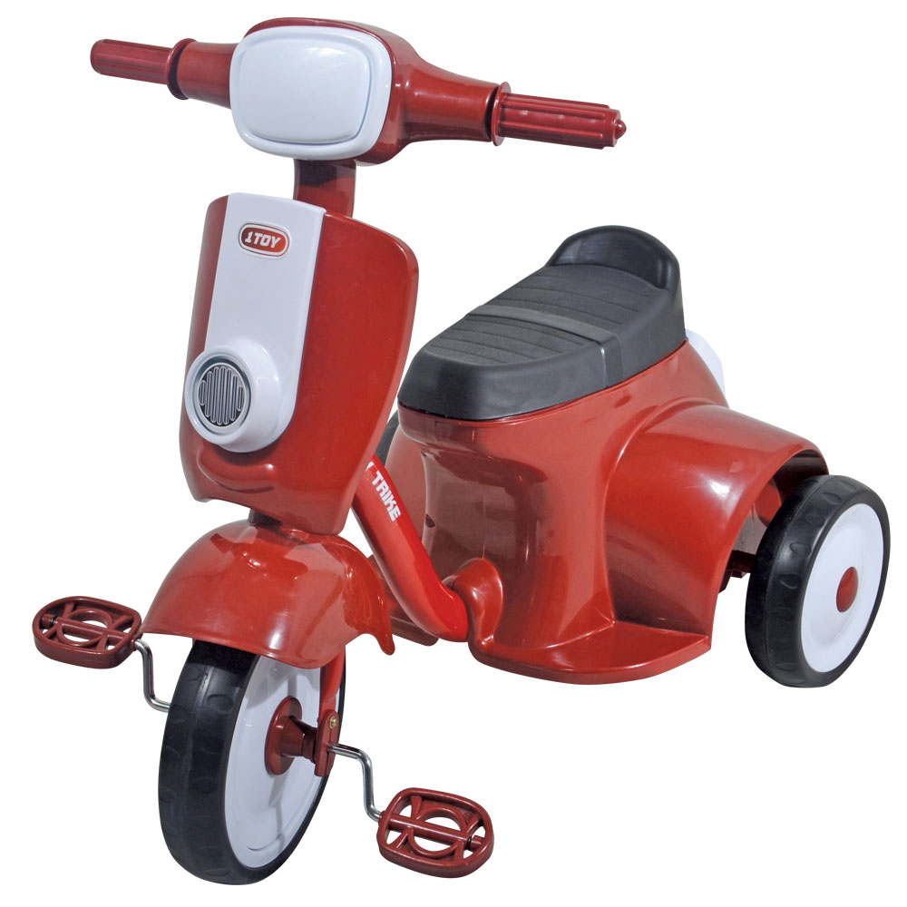 1TOY Мотороллер детский треколесныйТ57611 1TOY Мотороллер детский треколесныйТ57611Мотороллер 1toy 3-х колесный пластиковый. Колеса 9/7, сиденье с отсеком, со звуком
