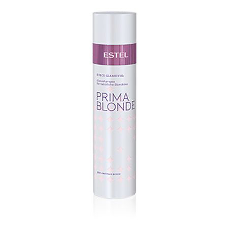 Estel Prima Blonde - Блеск-шампунь для светлых волос 250 млPB.3 Estel Prima Blonde - Блеск-шампунь для светлых волос 250 млPB.3Тип волос: Светлые натуральные и окрашенные Блеск-шампунь мягко очищает волосы и подчеркивает красоту светлых оттенков. Волосы натуральные или окрашенные? Блеск-шампунь сглаживает различия: волосы оттенка блонд, независимо от того, были они окрашены или нет, наполняются здоровым солнечным сиянием! Система Nаturаl Peаrl с пантенолом и кератином заботится о волосах, способствуя восстановлению их структуры и наделяя мягкостью. Результат: Кератин – придает волосам здоровый и ухоженный вид, насыщает блеском Пантенол – восстанавливает и увлажняет волосы.