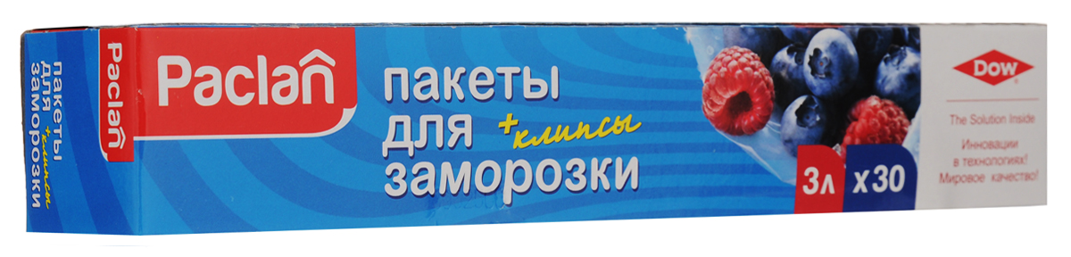 Пакеты Paclan для хранения и замораживания продуктов, 3 л, 30 шт542707 Пакеты Paclan для хранения и замораживания продуктов, 3 л, 30 шт542707Пакеты Paclan имеют две основные функции: возможность длительного хранения продуктов и их заморозки. Пакеты изготовлены из трехслойного полиэтилена высокого давления, толщиной 25 микрон. Благодаря этому свойству, полиэтилен надолго сохраняет свежесть продуктов и задерживает испарение влаги, тем самым не вымораживая продукт. Характеристики: Материал: полиэтилен. Объем: 3 л. Количество: 30 шт. Производитель: Польша.