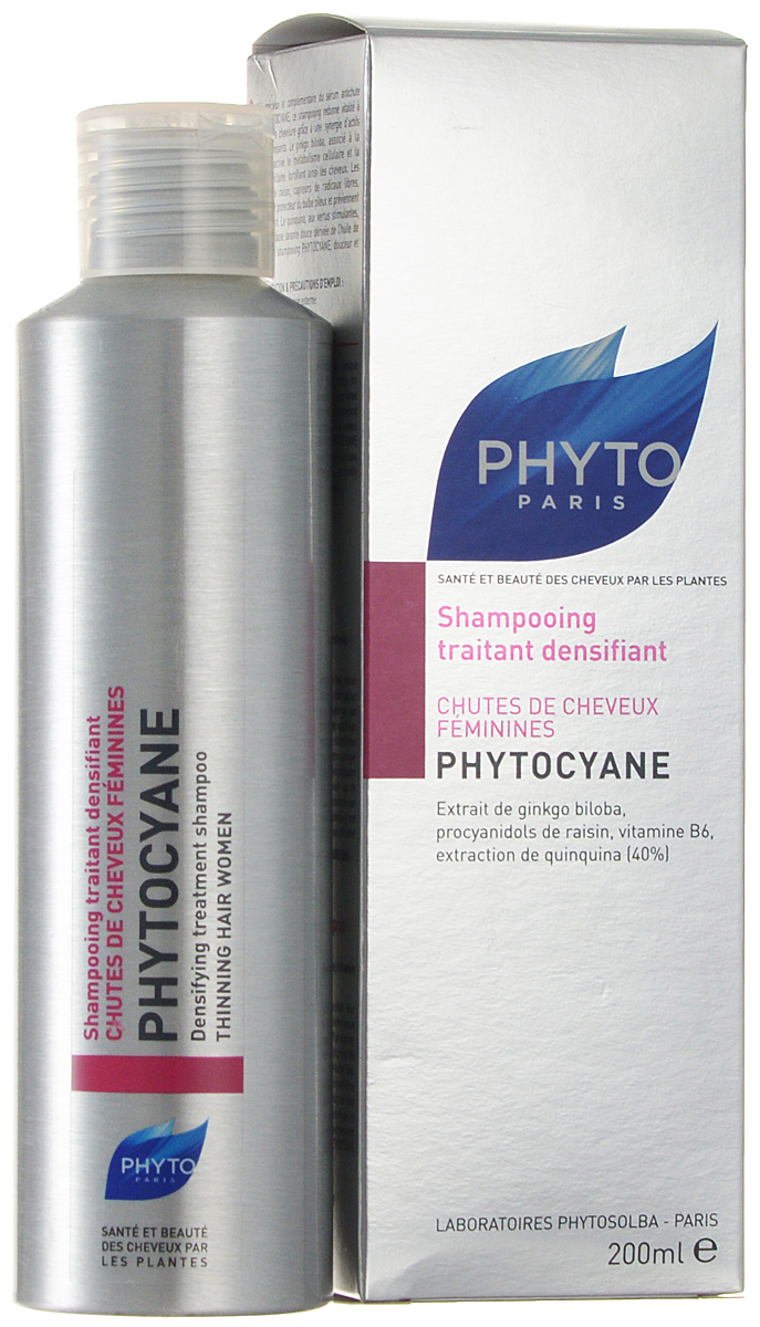 Phytosolba Шампунь Phytocyane против выпадения волос 200 млP6310X Phytosolba Шампунь Phytocyane против выпадения волос 200 млP6310XФИТОЦИАН шампунь - это женский шампунь с шикарной отдушкой для восстановления волос и удовольствия от применения. Мягко очищает, тонизирует, укрепляет волосы и придает им красоту и жизненные силы. Пролонгирует действие средства ФИТОЦИАН в ампулах.