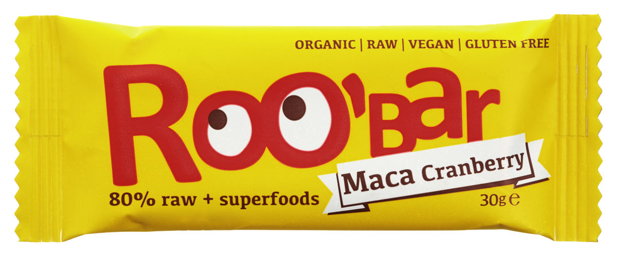 ROOBAR Maca & Cranberries Organic батончик, 30 г169 ROOBAR Maca & Cranberries Organic батончик, 30 г169ROOBAR Maca & Cranberries Organic - это энергетический батончик, в котором сочетаются сладкие финики с кислым вкусом клюквы, а завершает этот чудесный вкус щепотка Маки Перуанской. Здоровая пища может быть вкусной!
