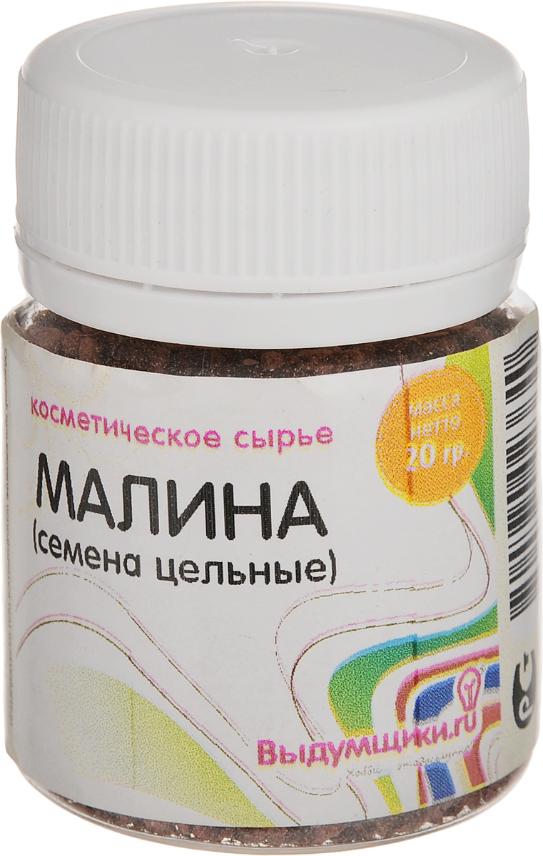 Косточки малины Выдумщики, 20 г2700770023640 Косточки малины Выдумщики, 20 г2700770023640Семена малины Выдумщики идеально подходят для создания пенящегося скраба для тела или декора мыла. Кроме того, скраб можно обогатить полезными ингредиентами. Скраб идеально подходит для ухода за телом. Мелкие гранулы малины не травмируют кожу. Вы легко и просто сможете освободить вашу кожу от ороговевших клеток, восстановить ее регенерацию. Семена для скраба или декора мыла прекрасно подходят, если вам нужно легко и быстро создать уникальный подарок своими руками. Товар сертифицирован.