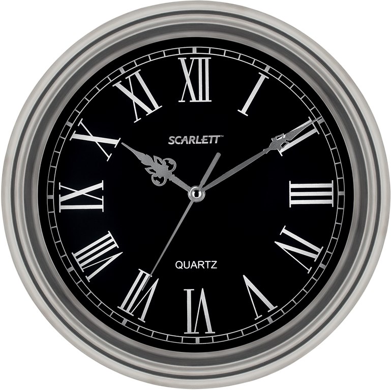 Часы настенные Scarlett, диаметр 33 см. SC - 27DSC - 27D Часы настенные Scarlett, диаметр 33 см. SC - 27DSC - 27DНастенные кварцевые часы Scarlett, изготовленные из пластика, прекрасно впишутся в интерьер вашего дома. Круглые часы имеют три стрелки: часовую, минутную и секундную, циферблат защищен прозрачным пластиком. Часы работают от 1 батарейки типа АА напряжением 1,5 В (батарейка в комплект не входит). Диаметр часов: 33 см.