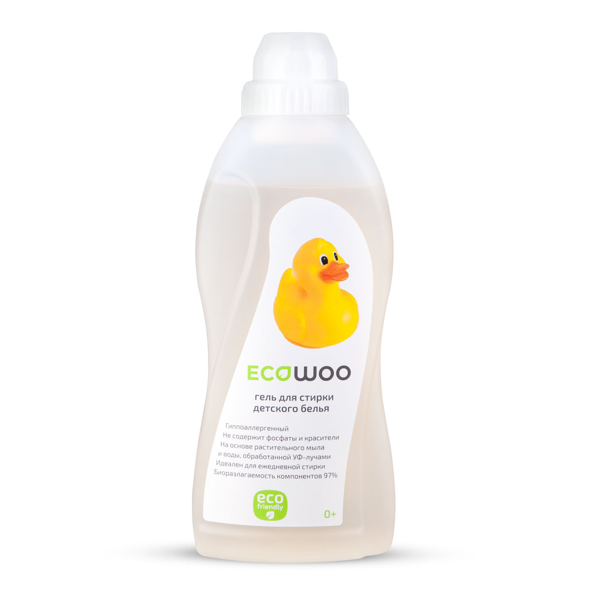 Гель для стирки детского белья EcoWoo, гипоаллергенный, 700 млЕ088156 Гель для стирки детского белья EcoWoo, гипоаллергенный, 700 млЕ088156Гипоаллергенный гель EcoWoo подходит для стирки детского белья с первых дней жизни ребенка. Средство на основе растительного мыла и воды, обработанной УФ- лучами, не содержит фосфаты и красители. Идеален для ежедневной стирки. Биоразлагаемость компонентов 97%. Рецептура на основе натурального мыла разработана специально для чувствительной детской кожи с первых дней жизни. Состав: вода специально подготовленная, АПАВ 5-15%, растительное мыло 5-15%, НПАВ менее 5%, гипоаллергенная отдушка, консервант. Товар сертифицирован.