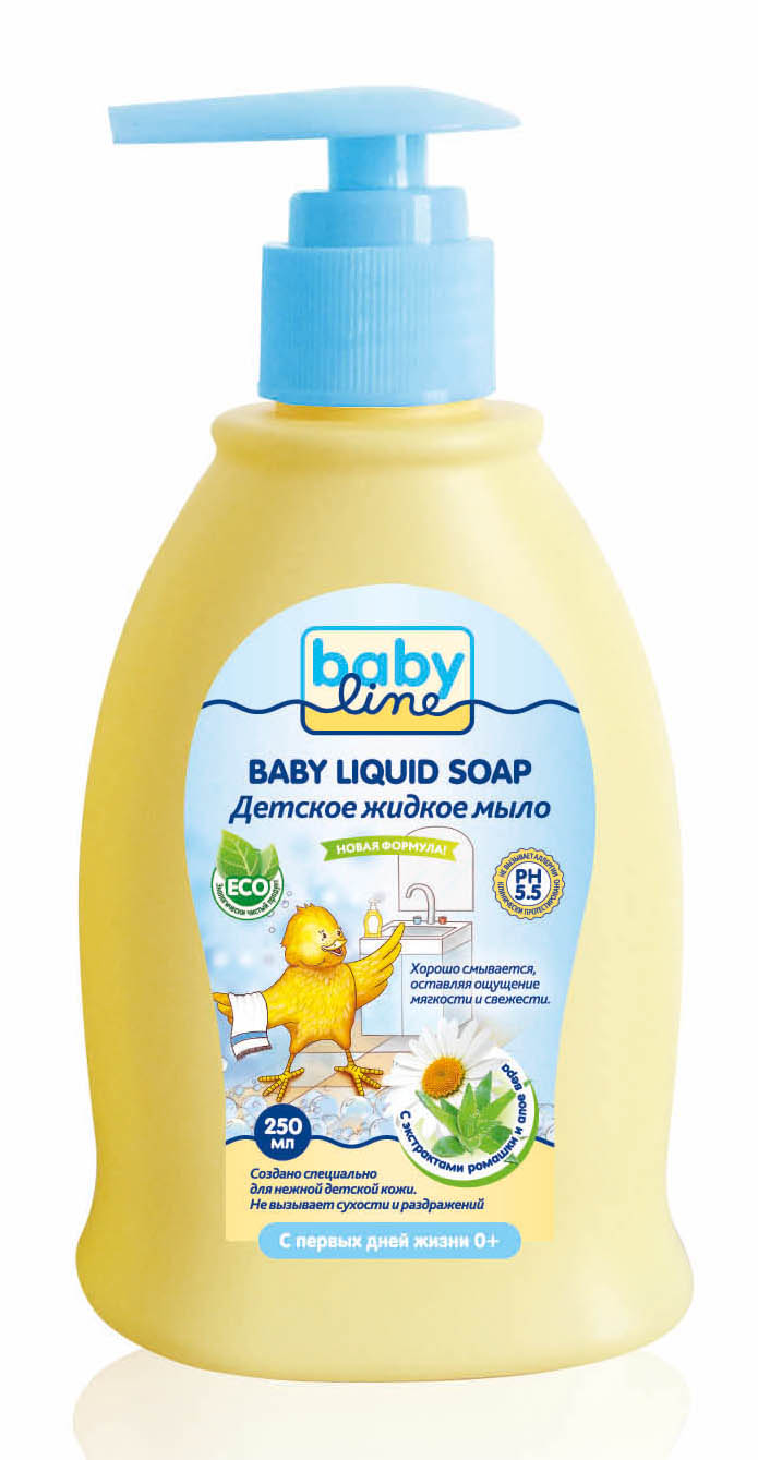 BabyLine Nature Жидкое мыло детское с экстрактами ромашки и алоэ вера 250 млDN 78 BabyLine Nature Жидкое мыло детское с экстрактами ромашки и алоэ вера 250 млDN 78Детское жидкое мыло BabyLine Nature с экстрактами ромашки и алое вера создано по специальной формуле как средство для нежной детской кожи. Экстракты ромашки и алое оказывают увлажняющее и противовоспалительное действие на особо чувствительную кожу малыша. Не вызывает сухости и раздражения. Идеально подходит для ежедневного применения. Товар сертифицирован.