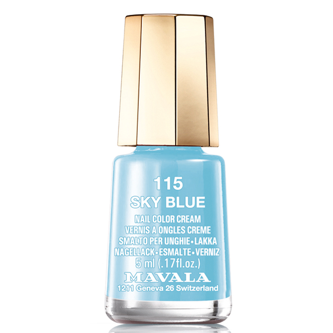 Mavala Лак для ногтей Ясное небо/Sky Blue , Тон 115, 5 мл28420_красный Mavala Лак для ногтей Ясное небо/Sky Blue , Тон 115, 5 мл28420_красныйЛаки для ногтей Mavala представлены классическими и ультрамодными оттенками. Они пропускают воздух даже через 3-4 слоя, давая возможность ногтям дышать. Специально разработанный состав лаков позволяет им оставаться свежими и насыщенными долгое время. Лаки не содержат толуол, формальдегид, камфору, дибутил фталат, канифоль и добавленный никель.