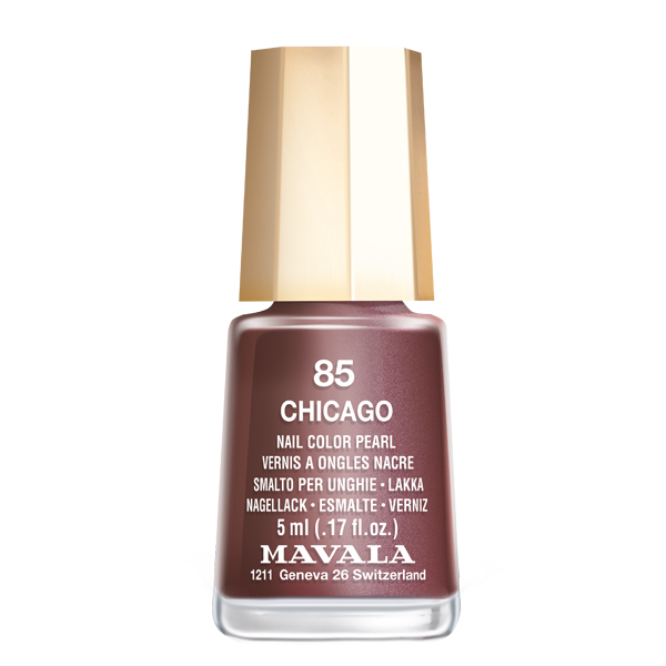 Mavala Лак для ногтей Chicago, Тон 85, 5 мл08-1540 Mavala Лак для ногтей Chicago, Тон 85, 5 мл08-1540Лаки для ногтей Mavala представлены классическими и ультрамодными оттенками. Они пропускают воздух даже через 3-4 слоя, давая возможность ногтям дышать. Специально разработанный состав лаков позволяет им оставаться свежими и насыщенными долгое время. Лаки не содержат толуол, формальдегид, камфору, дибутил фталат, канифоль и добавленный никель.