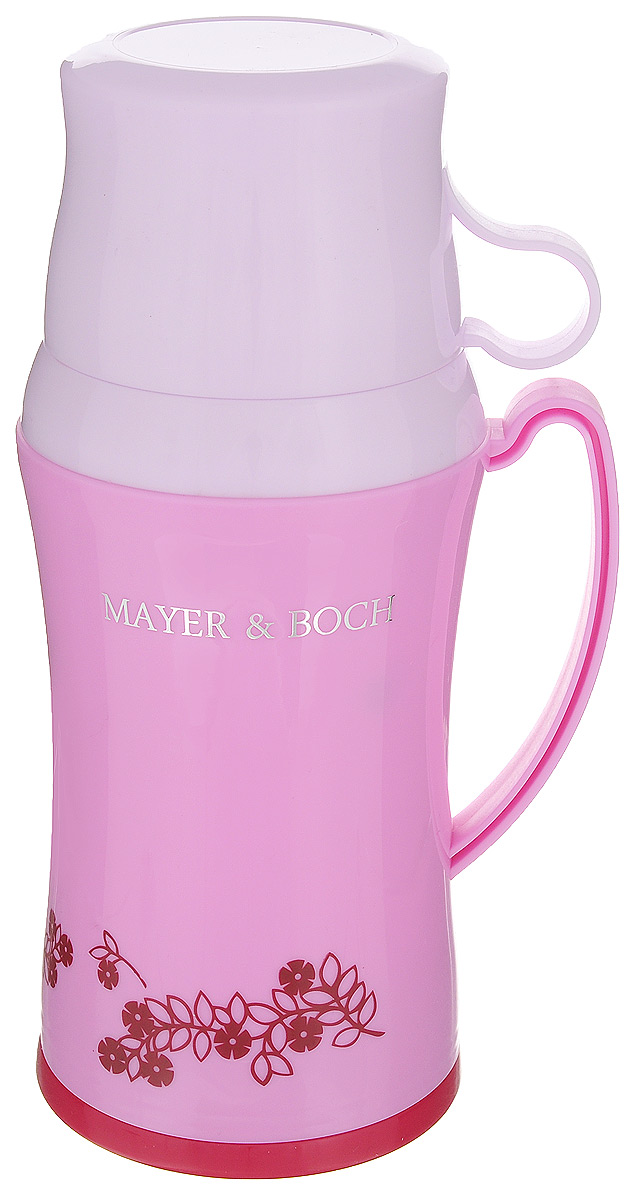 Термос Mayer & Boch, с двумя чашками, цвет: сиреневый, 600 мл22599_сиреневый Термос Mayer & Boch, с двумя чашками, цвет: сиреневый, 600 мл22599_сиреневыйТермос Mayer & Boch со стеклянной колбой в пластиковом корпусе является одним из востребованных в России. Его температурная характеристика ни в чем не уступает термосам со стальными колбами, но благодаря свойствам стекла этот термос может быть использован для заваривания напитков с устойчивыми ароматами. В комплекте с термосом - две чашки разных размеров. Завинчивающаяся герметичная крышка предохранит от проливаний. Этот термос станет не только надежным другом в походе, но и отличным украшением вашей кухни. Общий размер термоса: 13,5 х 10,5 х 25,2 см. Размер большой чашки (без учета ручки): 9 х 9 х 6,5 см. Размер маленькой чашки: 8,5 х 8,5 х 5 см.