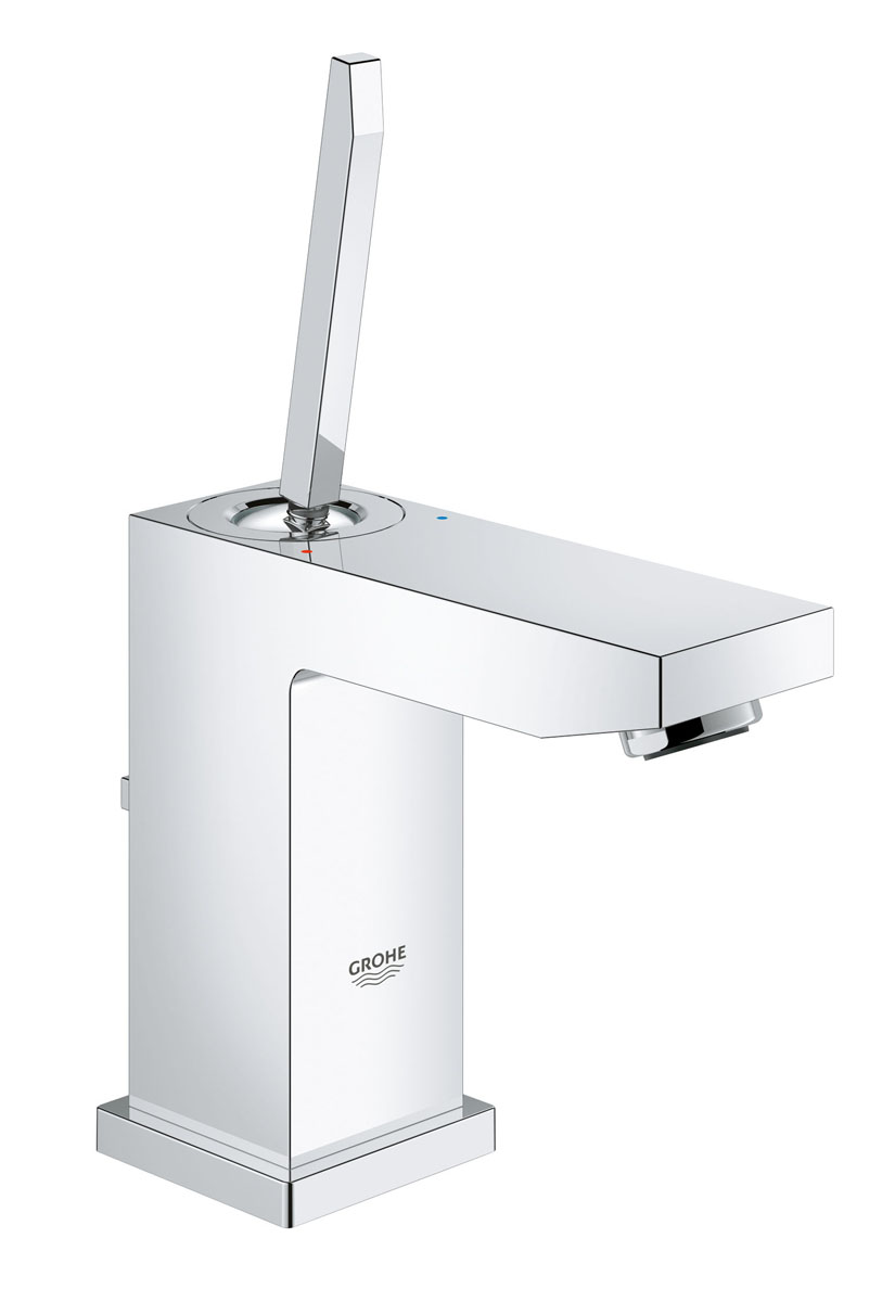 Смеситель для раковины GROHE Eurocube Joy с донным клапаном, низкий излив (23654000)23654000 Смеситель для раковины GROHE Eurocube Joy с донным клапаном, низкий излив (23654000)23654000Смеситель однорычажный для раковины DN 15 (S-Size) монтаж на одно отверстие металлический рычаг GROHE FeatherControl Joystick картридж GROHE StarLight хромированная поверхность GROHE EcoJoy SpeedClean аэратор с ограничением расхода воды 5.7 л/мин GROHE QuickFix Plus Монтажная система сливной гарнитур 1 1/4“ гибкая подводка