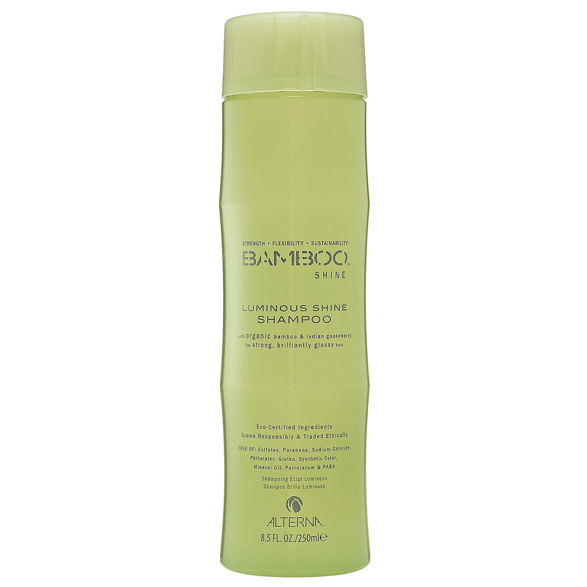 Alterna Шампунь для сияния и блеска волос (безсульфатный) Bamboo Luminous Shine Shampoo - 250 мл101599 Alterna Шампунь для сияния и блеска волос (безсульфатный) Bamboo Luminous Shine Shampoo - 250 мл101599Органическое масло индийского крыжовника и экстракт бамбука, входящие в состав шампуня Bamboo Luminous Shine Shampoo помогут оптимально увлажнить и укрепить волосы, делая их гладкими, сильными и шелковистыми. Технология Color Hold позволит окрашенным волосам дольше сохранять цвет, не вымывая его. Идеально подходит для светлых волос. Результат: очищает волосы без использования сульфатов. Оптимально увлажняет и укрепляет волосы. Сохраняет яркость цвета окрашенных и натуральных волос. Улучшает внешний вид волос. Разглаживает волосы, придает им гладкость и блеск.