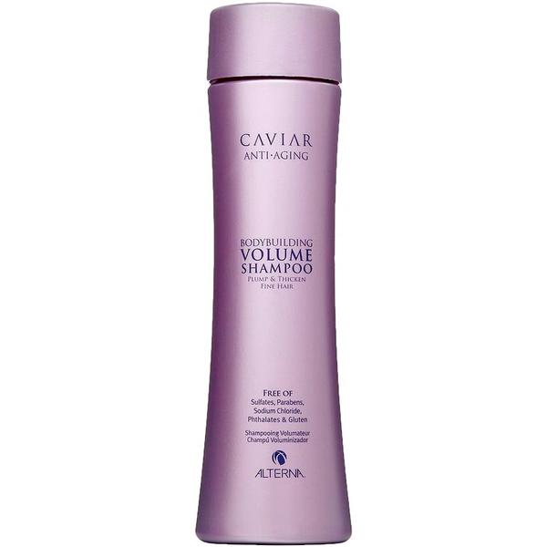 Alterna Шампунь для объема c морским шелком Caviar Anti-Aging Bodybuilding Volume Shampoo - 250 млFS-00897 Alterna Шампунь для объема c морским шелком Caviar Anti-Aging Bodybuilding Volume Shampoo - 250 млFS-00897Шампунь для объема Альтерна разработан специально для тонких и слабых волос. Средство насыщает структуру волоса полезными элементами, восполняя недостающие фрагменты, что позволяет полностью восстановить волос. Шампунь для объема Alterna Caviar Anti-Aging Bodybuilding Volume Shampoo делает волосы объемными и шелковистыми. Результат: После применения шампуня волосы становятся гладкими и мягкими, блестящими и объемными.