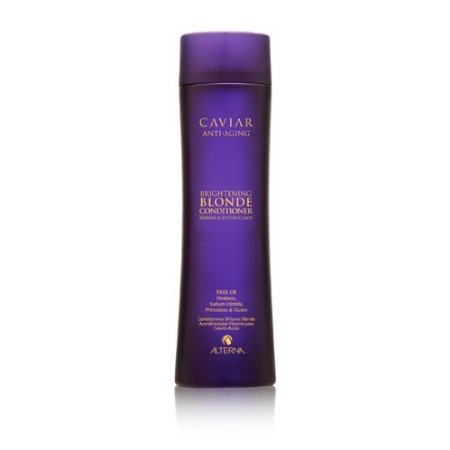 Alterna Кондиционер c морским шелком для светлых волос Caviar Anti-Aging Seasilk Blonde Conditioner - 250 мл60617 Alterna Кондиционер c морским шелком для светлых волос Caviar Anti-Aging Seasilk Blonde Conditioner - 250 мл60617Имеет легкую кремовую текстуру. Питает поврежденные волосы, выравнивает их структуру и облегчает расчесывание. Смягчает и наполняет живительной влагой истощенные волосы, делая их послушными и легкими в укладке. Нейтрализует желтизну и придает обесцвеченным светлым волосам сияющий блеск. Усиливает оптические проявления глубины тона, придавая волосам эффект свечения. Защищает волосы от вредного воздействия UV-лучей и обеспечивает их термозащиту и сохраняет цвет. Подходит как натуральным, так и окрашенным волосам. Результат: После применения кондиционера волосы становятся эластичными и шелковистыми, они легко расчесываются и блестят.