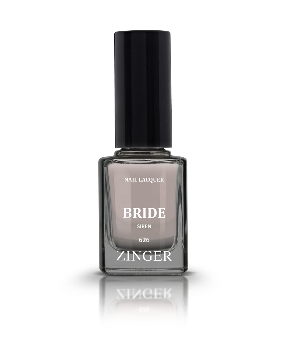 Zinger Лак для ногтей BRIDE SIREN 626, 12 мл78220 Zinger Лак для ногтей BRIDE SIREN 626, 12 мл7822060 трендовых оттенков для новой коллекции лака для ногтей Zinger 2016 произведены во Франции по экспертной технологии, которая обеспечивает прочное покрытие и одновременно заботится о здоровье ногтей, сохраняя их природную красоту. Новая формула лака Gel-technology 3-го поколения свободна от парабенов, толуола, ДБП, исключено использование камфоры и формальдегидной смолы. Для дополнительной защиты ногтей, в новой 5free формуле лаков Zinger появились UV-фильтры. Лак теперь наносится легко и быстро, абсолютно ровным слоем, благодаря новой профессиональной кисточке из 222 волосков. Лак держится намного дольше и высыхает после нанесения в течение нескольких минут. Сырье для производства лаков и конечный продукт –лаки Zinger не тестируются на животных. Фактура перламутровая глазурь
