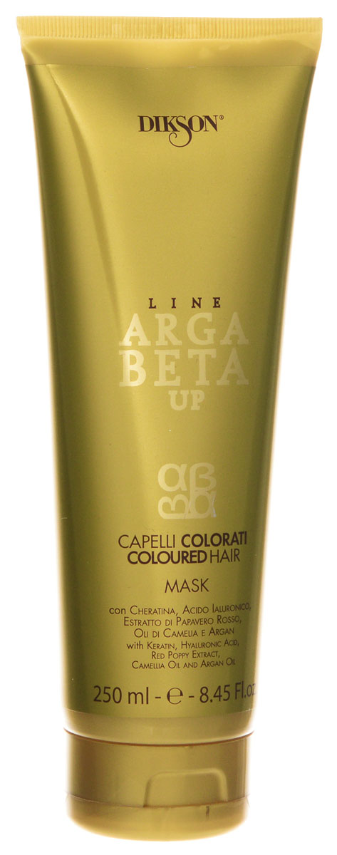 Dikson Maschera Argabeta Up Capelli Colorati Маска для окрашенных волос с кератином 250 млБ33041_шампунь-барбарис и липа, скраб -черная смородина Dikson Maschera Argabeta Up Capelli Colorati Маска для окрашенных волос с кератином 250 млБ33041_шампунь-барбарис и липа, скраб -черная смородинаМаска для окрашенных волос с кератином, гиалуроновой кислотой, экстрактом красного мака, маслом камелии и аргановым маслом. Благодаря кремообразной и плотной текстуре, идеально подходит для ухода за окрашенными волосами. Помогает сохранять яркость и блеск, делая волосы мягкими и густыми. В основе содержит комплекс кератина и гиалуроновой кислоты, который оказывает регенерирующее и увлажняющее воздействие на волосы, защищая их от преждевременного старения. Синергетическое взаимодействие экстрактов Красного мака, масла Камелии и Арганового масла сохраняет цвет ярким и насыщенным, продлевая стойкость окрашивания. Улучшает эффект светоотражения на волосах. Обеспечивает эффективный уход за волосами. Активные ингредиенты: Гиалуроновая кислота, кератин, красный мак, экстракт масла камелии и аргановое масло.