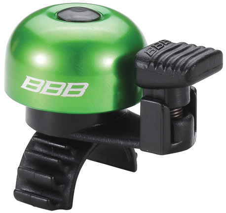 Звонок велосипедный BBB EasyFit, цвет: зеленыйBBB-12 Звонок велосипедный BBB EasyFit, цвет: зеленыйBBB-12Легкий звонок BBB EasyFit выполнен из прочного металла и оснащен пластиковым молоточком. Можно устанавливать в любом положении. Простое крепление подходит ко всем диаметрам рулей. Звонок легко ставить и снимать.