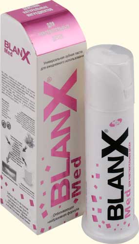 Blanx Зубная паста для чувствительных десен Med Delicate Gums, 75 млGA1144600, GA10113 Blanx Зубная паста для чувствительных десен Med Delicate Gums, 75 млGA1144600, GA10113Содержит растительные экстракты и антиоксиданты. Оказывает активное укрепляющее и защитное действие на ткань десны. Предотвращает образование зубного налёта и защищает от кариеса. Оказывает ярко выраженные противовирусный и антибактериальный эффекты. Обладает низкой абразивностью и повышенным очищающим действием. Восстанавливает естественную белизну зубов.