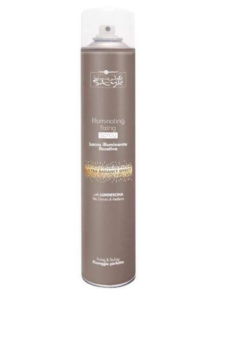 Hair Company Фиксирующий лак, придающий блеск Professional Inimitable Style Illuminating Fixing Spray 500 млFS-00897 Hair Company Фиксирующий лак, придающий блеск Professional Inimitable Style Illuminating Fixing Spray 500 млFS-00897Фиксирующий лак HAIR COMPANY INIMITABLE STYLE Illuminating Fixing SprayПридает волосам объем и глянцевый блеск любой прическе. Содержит LUMINESCINE - придает волосам блеск и защищает их от загрязнений. Не содержит хлористый метилен.