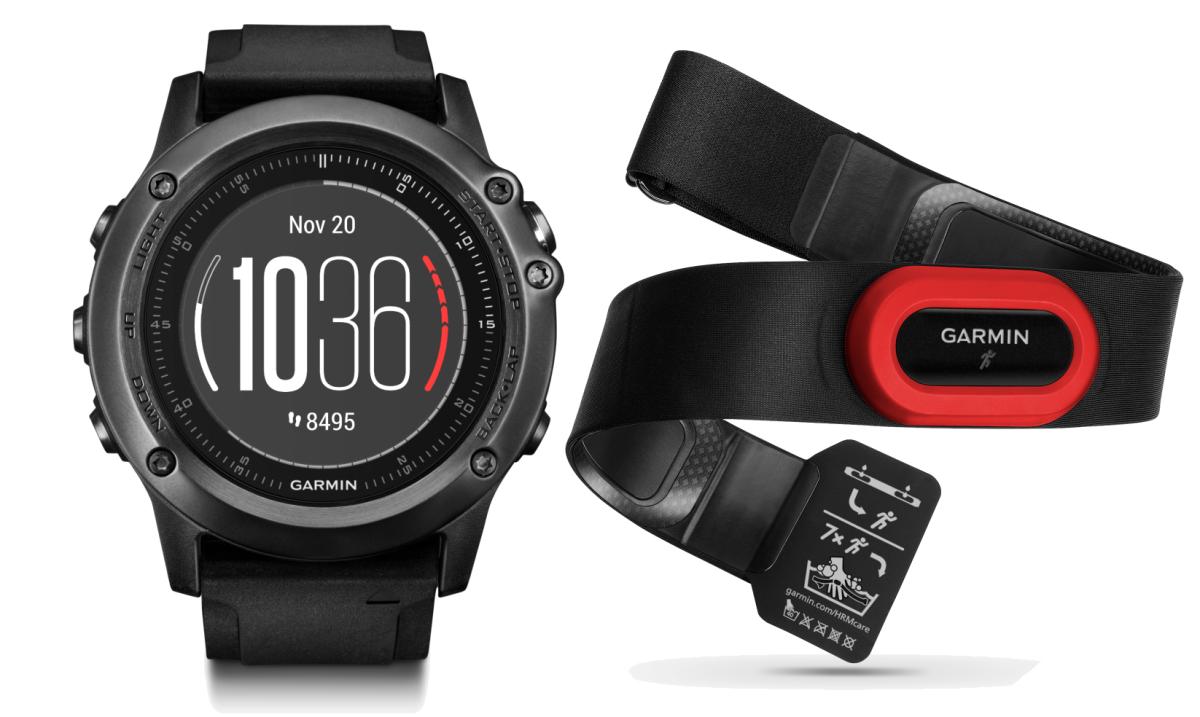 Спортивные часы Garmin Fenix 3 Sapphire HR+HRM -Run, цвет: черный, серый. 010-01338-74010-01338-74 Спортивные часы Garmin Fenix 3 Sapphire HR+HRM -Run, цвет: черный, серый. 010-01338-74010-01338-74Оптический пульсометр Elevate на запястье + нагрудный пульсометр HRM-Run Мониторинг: Физической активности Датчики: GPS- трекер;Барометр;Гироскоп;Компас;Пульсометр;Сердечного ритма Особенности: Влагозащищенный;Оповещения со смартфона;Часы;Водонепроницаемый;Противоударный Совместимое ОС: GARMIN Материал корпуса: Нержавеющий медицинский металл Материал ремешка/браслета: Силикон Длина ремешка: 16 см Время работы: 6 недель Интерфейс: Bluetooth Метод зарядки: microUSB 2.0 Вид аккумулятора: Li-ion Емкость аккумулятора: 300 mA