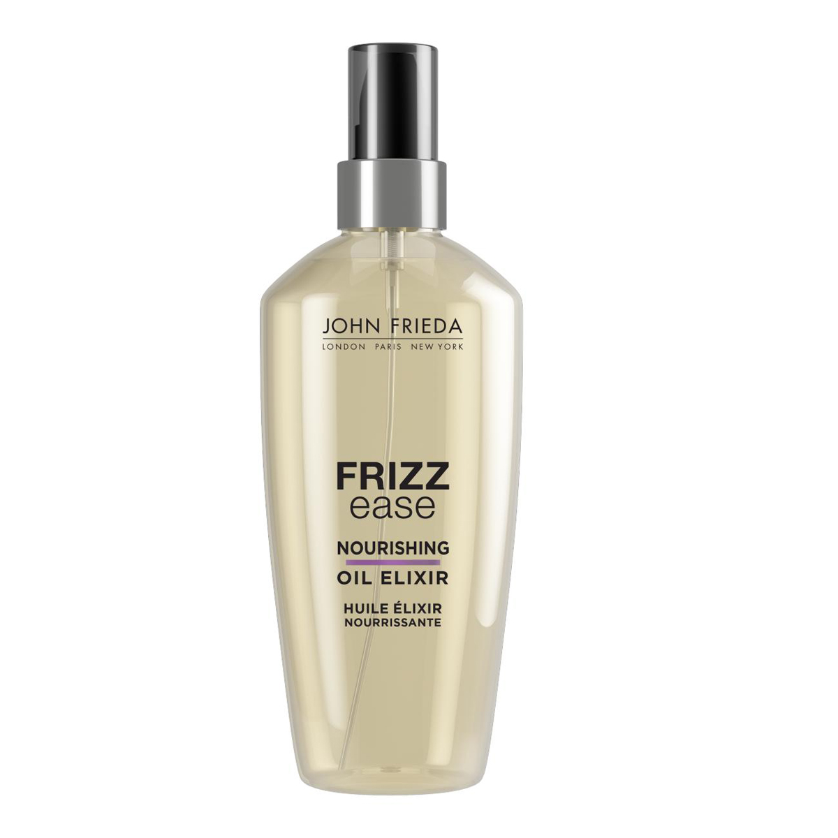 John Frieda Масло для волос Питательный эликсир, 100 млjf115310 John Frieda Масло для волос Питательный эликсир, 100 млjf115310Питает волосы, смягчает и придает им гладкость. Борется с проблемами непослушных волос, устраняет спутывание и пушение. Масло-эликсир питает волосы и дарит исключительную мягкость, гладкость и сияние. Применение: Наносить на влажные или сухие волосы. Достаточно одного нажатия диспенсера, затем растереть масло между ладонями, далее распределите масло по всей длине волос, уделяя особое внимание кончикам, избегая области у корней. После использования не смывать. Попробуйте использовать масло вместе с Frizz Ease муссом или гелем, для этого смешайте средства вместе и распределите по волосам.