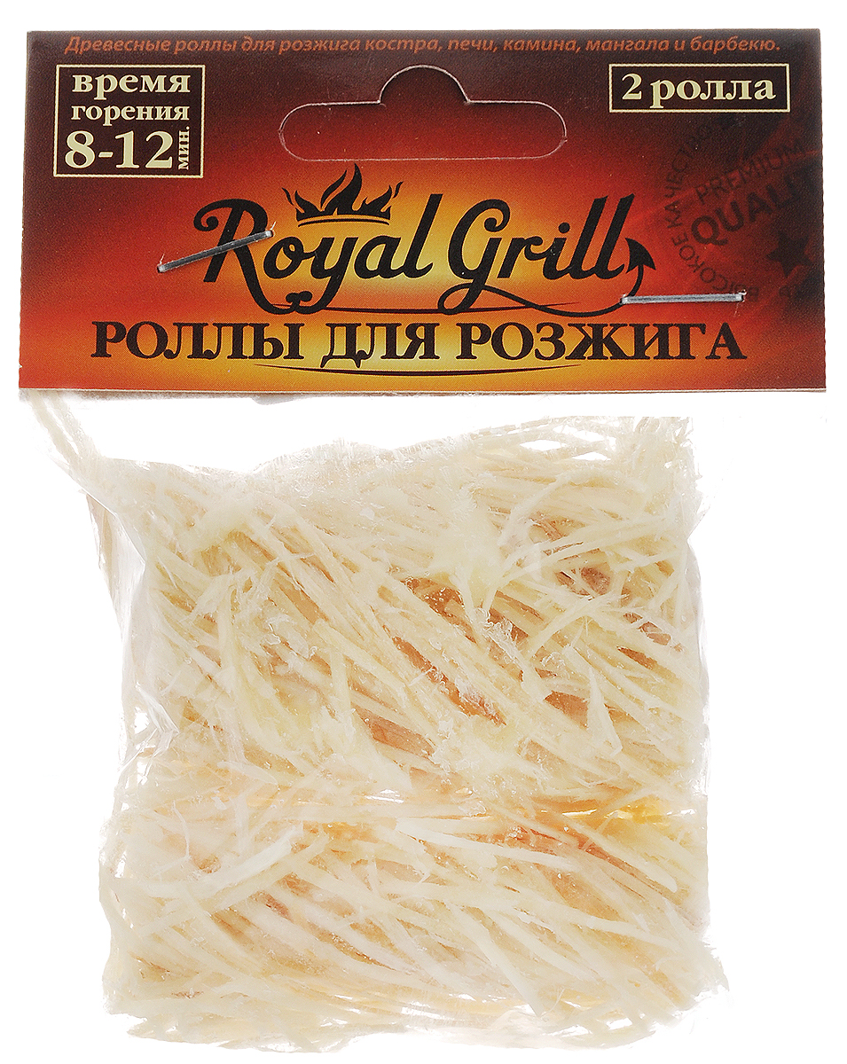 Ролл для розжига RoyalGrill, 2 шт80-140 Ролл для розжига RoyalGrill, 2 шт80-140Роллы для розжига RoyalGrill выполнены из древесины и смеси парафинов. Они используются для разжигания каминов, барбекю, топок, грилей, мангалов для розжига огня на открытом воздухе и специально оборудованных местах. Ролл моментально разгорается за счет наличия кислорода между волокнами древесины. Пламя очень высокое, чистое, активное, без копоти и запаха. Сохраняет свои свойства и после намокания.