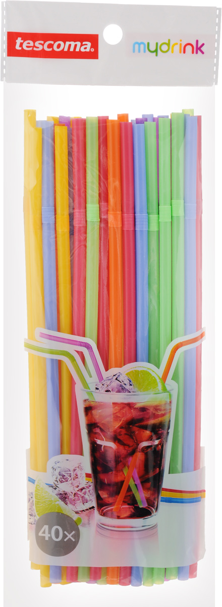 Трубочки для коктейлей Tescoma myDRINK, 24 см, 40 шт308856 Трубочки для коктейлей Tescoma myDRINK, 24 см, 40 шт308856Трубочки для коктейлей Tescoma myDRINK выполнены из разноцветного полипропилена. Трубочки не протекают. Они смогут полностью реализовать вашу творческую фантазию при украшении коктейлей и напитков. Ваш стол станет ярким и праздничным, а гости будут приятно удивлены мастерством хозяев. Диаметр трубочек: 0,5 см. Длина трубочек: 24 см.
