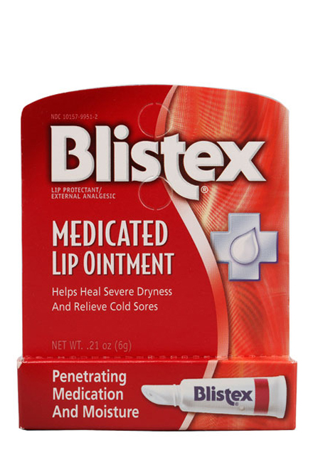 Blistex Бальзам для губ Medicated Lip Ointment, 6 г210216 Blistex Бальзам для губ Medicated Lip Ointment, 6 г210216Бальзам для губ в тюбике (упакован на картонную подложку). Применяется в косметических целях для заживления сухой потрескавшейся кожи губ.