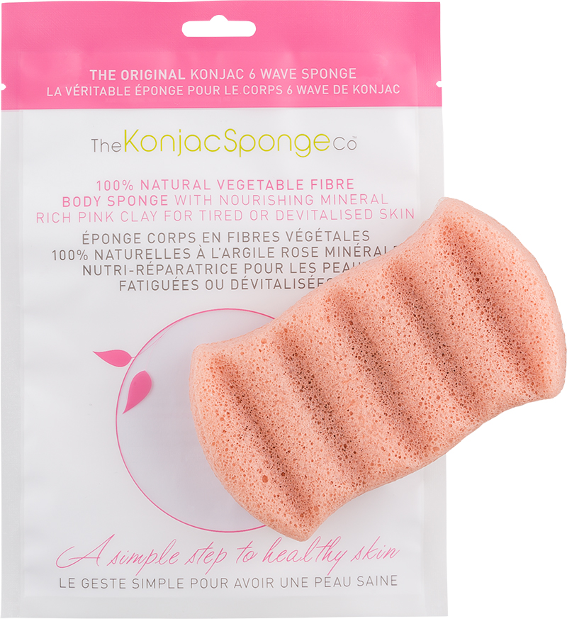 The Konjac Sponge Co Спонж для мытья тела 6 Wave Body - Pink Clay801247 The Konjac Sponge Co Спонж для мытья тела 6 Wave Body - Pink Clay801247Полностью натуральный спонж из растительной клетчатки для мытья тела (с добавлением французской розовой глины для ухода за чувствительной кожей). Не содержит химикатов, красителей, аллергенов. На 100% биоразлагаемый. Используется во влажном состоянии. Длина – ок. 13,5 см (без учета упаковки). Способ применения: Перед употреблением тщательно промойте и дайте спонжу Конняку впитать воду. Аккуратно отожмите спонж от лишней воды и нежно очищайте кожу. Массируйте круговыми движениями. Спонж Конняку нежно отшелушивает кожу, очищает и освежает ее. Нет необходимости использовать очищающие средства, но при желании можете добавить немного любимого средства. Спонж Конняку усиливает эффект очищающих средств. Состав: Растительная клетчатка, французская розовая глина.