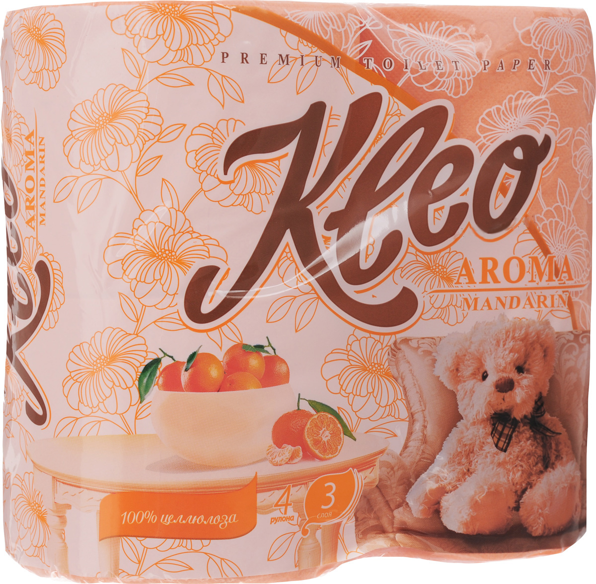 Туалетная бумага Kleo Aroma. Мандарин, ароматизированная, трехслойная, 4 рулонаС-98 Туалетная бумага Kleo Aroma. Мандарин, ароматизированная, трехслойная, 4 рулонаС-98Ароматизированная туалетная бумага Kleo Aroma. Mandarin, выполненная из натуральной целлюлозы и обладает приятным ароматом цитруса. Трехслойная туалетная бумага мягкая, нежная, но в тоже время прочная, с отрывом по линии перфорации. Листы имеют рисунок с тиснением. Количество листов: 168 шт. Количество слоев: 3. Размер листа: 12,5 х 9,6 см. Состав: 100% целлюлоза.
