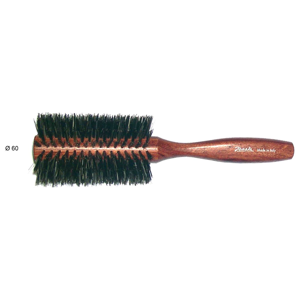 Janeke Щетка для укладки с натуральной щетиной, дерево, D60, SP84K.553568 Janeke Щетка для укладки с натуральной щетиной, дерево, D60, SP84K.553568Марка Janeke – мировой лидер по производству расчесок, щеток, маникюрных принадлежностей, зеркал и косметичек. Марка Janeke, основанная в 1830 году, вот уже почти 180 лет поддерживает непревзойденное качество своей продукции, сочетая новейшие технологии с традициями старых миланских мастеров. Все изделия на 80% производятся вручную, а инновационные технологии и современные материалы делают продукцию марки поистине уникальной. Стильный и эргономичный дизайн, яркие цветовые решения – все это приносит истинное удовольствие от использования аксессуаров Janeke Когда выбор падает на простоту и натуральность материалов, идеально походит деревянная линия Janeke. Расчески-гребни ручной работы имеют закругленные концы, что позволяет не травмировать кожу головы. Широкий выбор массажных щеток из натурального ворса или смешанного с пластмассовой щетиной. Продукция из бука, произрастающего в странах Европы, Америки и Японии. Будучи полностью натуральные продукты являются экологически-устойчивыми...