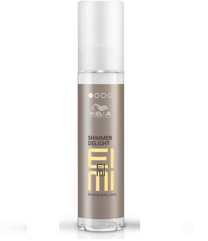 Wella Спрей для мерцающего блеска EIMI Shimmer Delight, 40 мл123659 Wella Спрей для мерцающего блеска EIMI Shimmer Delight, 40 мл123659Спрей для блеска 1 степени фиксации это средство для любого типа стайлинга и любого типа волос, обладающее антистатическим эффектом и придающее волосам легкое мерцани.