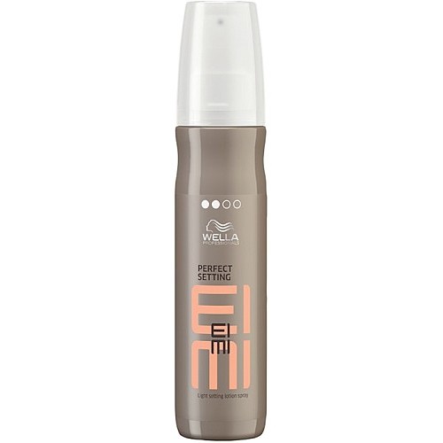 Wella Лосьон для укладки EIMI Perfect Setting, 150 мл0124717/4717 Wella Лосьон для укладки EIMI Perfect Setting, 150 мл0124717/4717Лосьон для укладки со степенью фиксации 2 придаст прическе идеальный объем от самых корней, а также сияющий блеск.