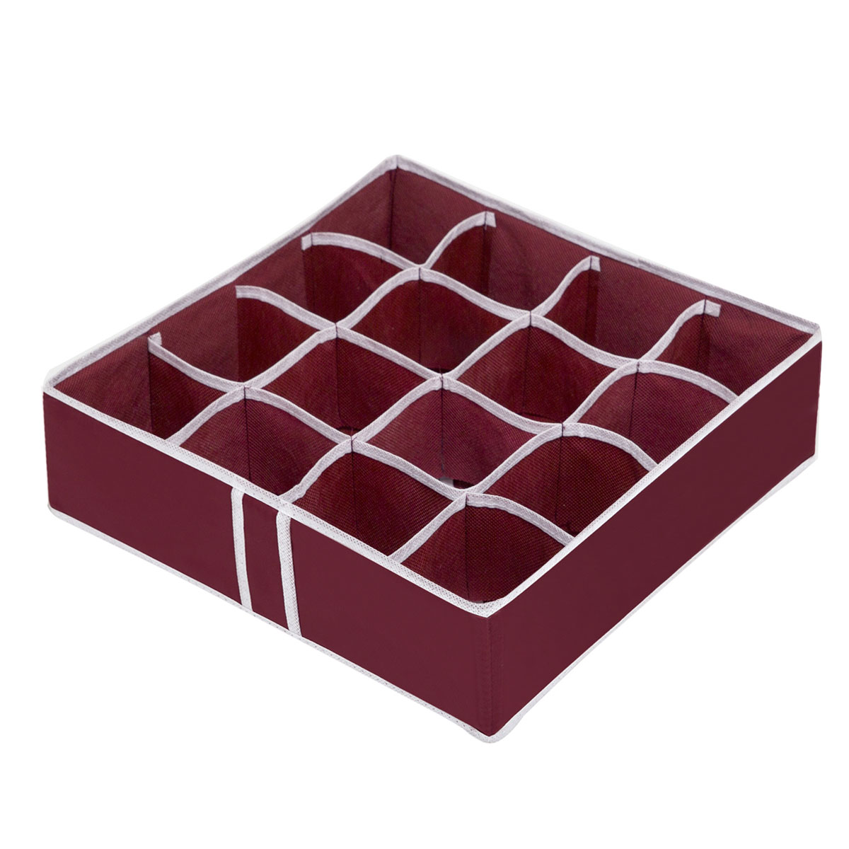Органайзер для хранения вещей Homsu Red Rose, 16 секций, 35 x 35 x 10 смHOM-14 Органайзер для хранения вещей Homsu Red Rose, 16 секций, 35 x 35 x 10 смHOM-14Компактный складной органайзер Homsu Red Rose изготовлен из высококачественного полиэстера, который обеспечивает естественную вентиляцию. Материал позволяет воздуху свободно проникать внутрь, но не пропускает пыль. Органайзер отлично держит форму, благодаря вставкам из плотного картона. Изделие имеет 16 квадратных секций для хранения нижнего белья, колготок, носков и другой одежды. Такой органайзер позволит вам хранить вещи компактно и удобно. Размер секции: 8 х 8 см.