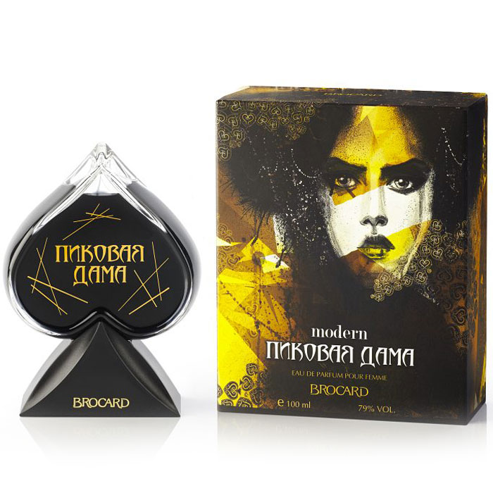 Brocard Парфюмерная вода Пиковая Дама Модерн женская 100 мл42607 Brocard Парфюмерная вода Пиковая Дама Модерн женская 100 мл42607Автор парфюмерной композиции Флорен Жубер - большой знаток и любитель редких и экзотических компонентов. Путешественник использующий для создания своих восхитительных, фантазийных ароматов малораспространенные и необычные цветы и фрукты.