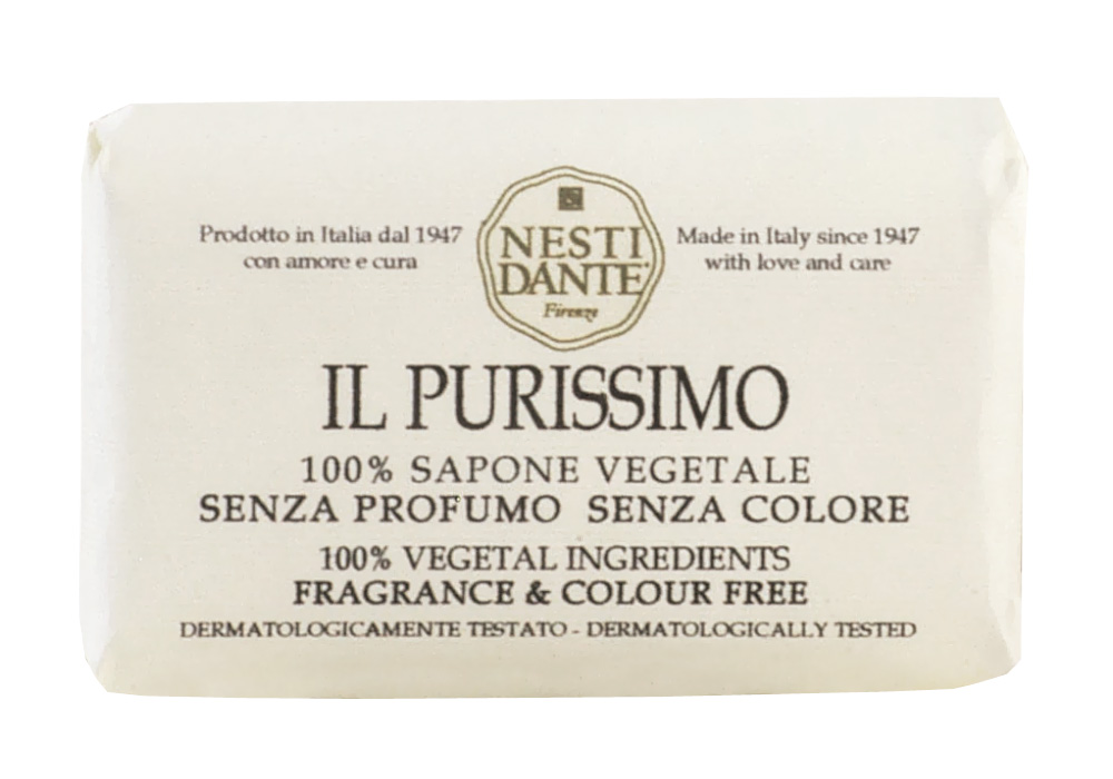 Nesti Dante Мыло IL Purissimo, 150 г1797106 Nesti Dante Мыло IL Purissimo, 150 г1797106Мыло Nesti Dante IL Purissimo - растительное мыло, неповторимо нежное и мягкое, без красителей и отдушек. Идеально подходит для наиболее чувствительной кожи, оказывая природное увлажнение и защиту. Характеристики: Вес: 150 г. Артикул: 1797106. Производитель: Италия. Товар сертифицирован.
